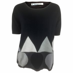 Bluse fra MANSTED, kortrmet, bomuld. TILBUD