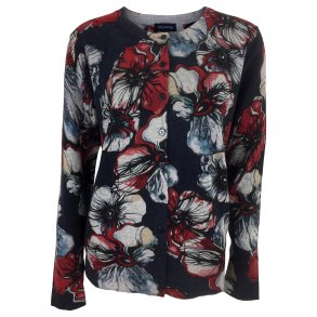 Cardigan m. uld og bomuld TILBUD