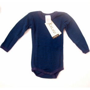Baby body, langrmet i 100% merinould