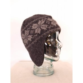 Foret hue i uld, koks med stjernemnster