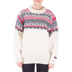 Lun strik sweater med rund hals, 100% Ren Ny Uld. Tilbud