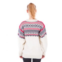 Lun strik sweater med rund hals, 100% Ren Ny Uld. Tilbud