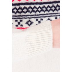 Lun strik sweater med rund hals, 100% Ren Ny Uld. Tilbud