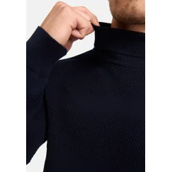 Endelig er den her igen - KRONSTADT, klassisk smandsrullekrave, 2 farver NAVY og SORT, 100% bomuld