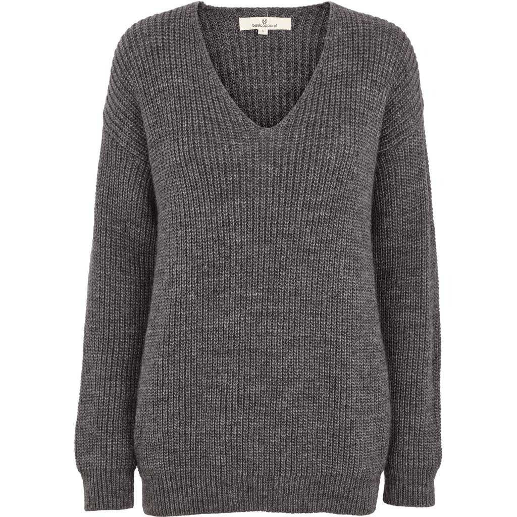 Strikket sweater, uld TILBUD - / strik / sweater / trøje - Samsø Nature