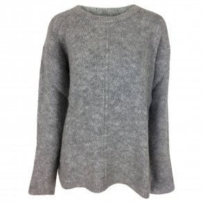 Strikket bluse med uld, TILBUD