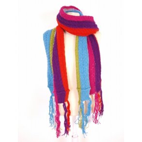 Halstrklde, 100% uld, hndstrikket