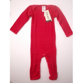 Baby body, langrmet/heldragt i 100% merinould