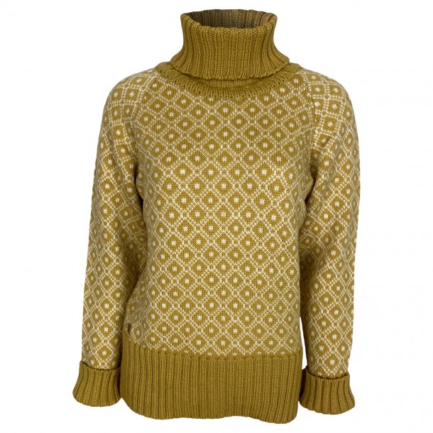 Sweater m. rullekrave, 100% Merinould