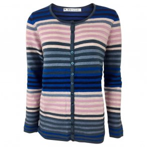 Cardigan fra MANSTED, merinould og bomuld  TILBUD