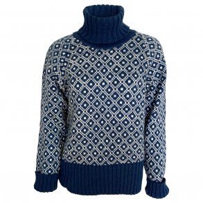 Sweater m. rullekrave, 100% Merinould