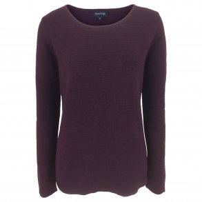 Bluse med rund hals, bomuld. TILBUD