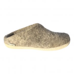 RESTMODEL De originale glerups filtffel i uld, lysegr. TILBUD