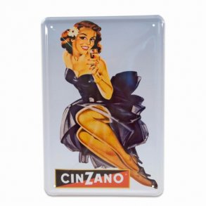 metalskilt CINZANO 20X30 cm