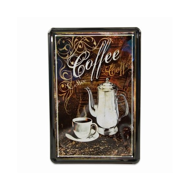 metalskilt COFFEE 20X30 cm