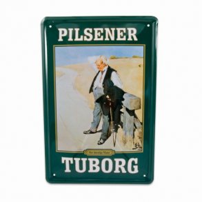 Metalskilt, Tuborg, 20X30 cm