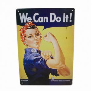 metalskilt WE CAN DO IT 20X30 cm