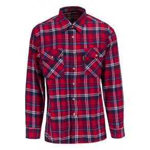 H�rjedalen, r�d. Lang�rmet skjorte fra Pinewood