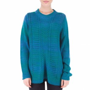 Strik i flot farveskiftegarn. Bluse / trje / sweater. Tilbud