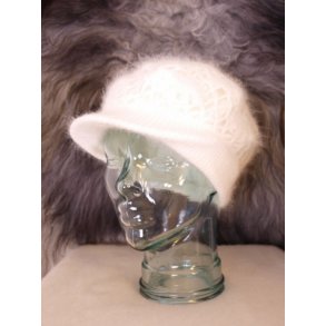 Mohair kasket, r�hvid