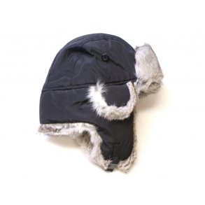 Hat med gte kanin, sort. Tilbud