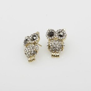 �reringe, ugle med guld og sten. Tilbud