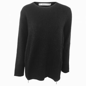 MANSTED, bluse, 100% yakuld. charcoal, TILBUD