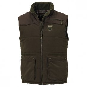 Vest Greenock 9621, mossgreen/huntingbrown, Pinewood