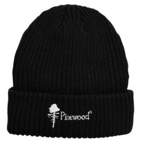 Klassikeren: Den strikkede hue fra Pinewood. Sort. Tilbud