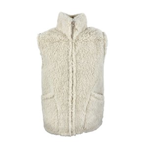 Vest i 100% lammeuld - pels. Unisex - TILBUD