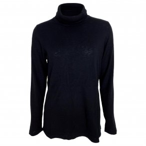 Bluse med rullekrave, 100% super fin uld. TILBUD