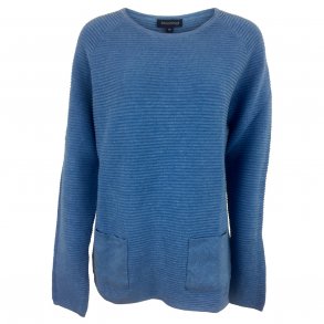 Bluse m. lommer, 100% bomuld TILBUD