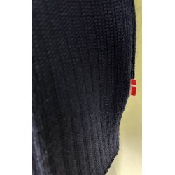 Strik, "army-look", rund hals, 100% uld,  NAVY/MARINEBL�, TILBUD