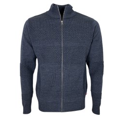 Cardigan, smandsstrik, 100% uld. BL-MELERET, TILBUD