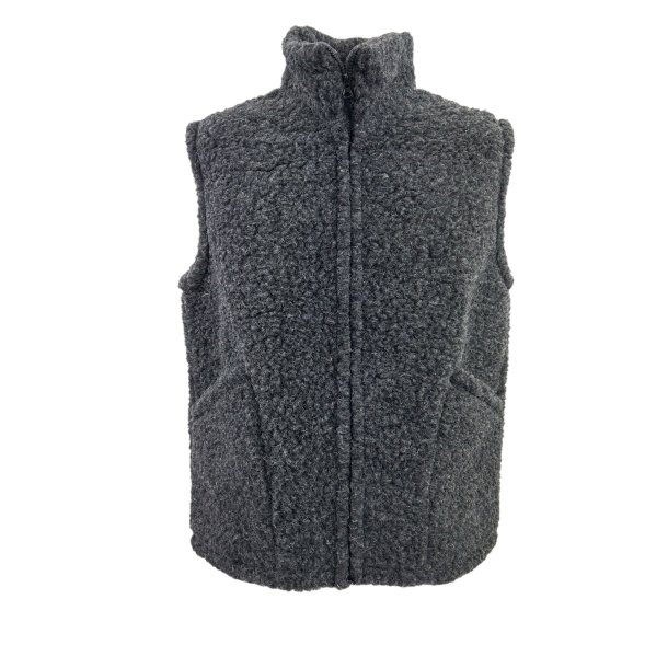 Vest i 100% lammeuld - pels. Unisex - TILBUD