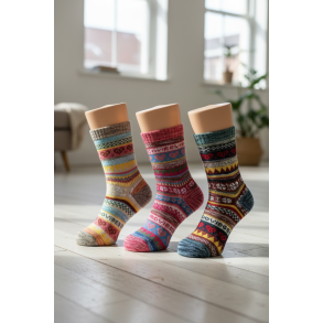 3-pk sokker med uld - TILBUD