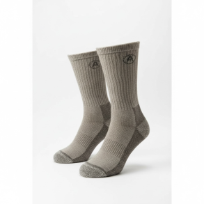 Sokker med alpaca-uld,  bl�dt frotte-for. Gr�. Tilbud