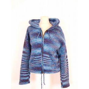 Cardigan m/htte, bl nuancer