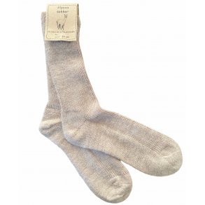 Sokker med alpaca og uld, -nature. TILBUD