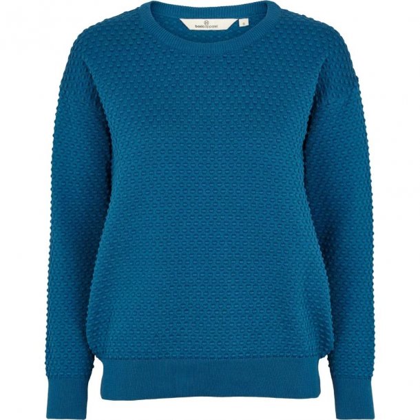 Bluse, langærmet sweater, 100% bomuld. TILBUD - Bluse / strik / sweater / trøje - Samsø