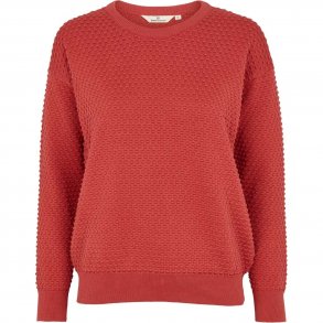 Bluse, langrmet sweater, 100% bomuld. TILBUD