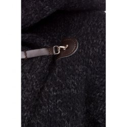 Sl-om-jakke i fed strik. 100% Ren Ny Uld. Tilbud