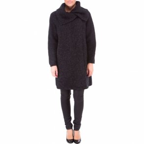 Sl-om-jakke i fed strik. 100% Ren Ny Uld. Tilbud