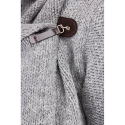 Sl-om-jakke i fed strik. 100% Ren Ny Uld. Tilbud