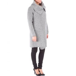 Sl-om-jakke i fed strik. 100% Ren Ny Uld. Tilbud