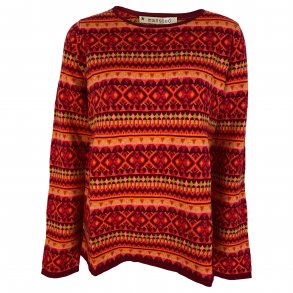 Bluse fra Mansted, MERINOULD og BOMULD, TILBUD